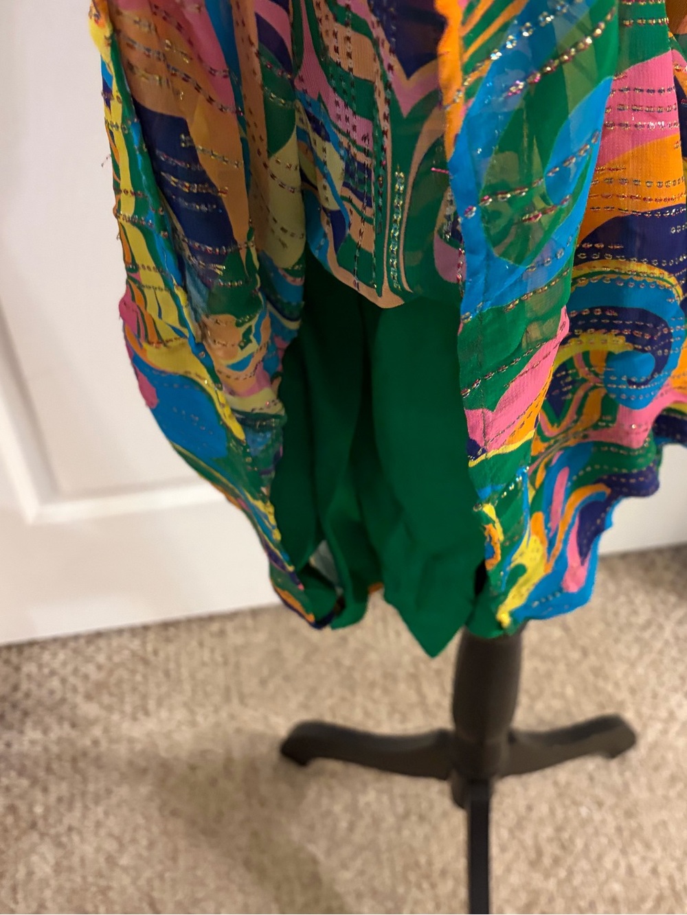 Ciebon halter style keyhole front vibrant lined party dress pockets large NWT - Picture 4 of 11